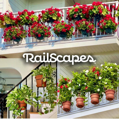 RailScapes Black Floating Plant Hanger