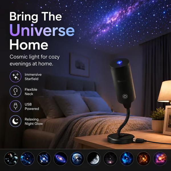 Night Light Projector - Smart Holographic Star Projector