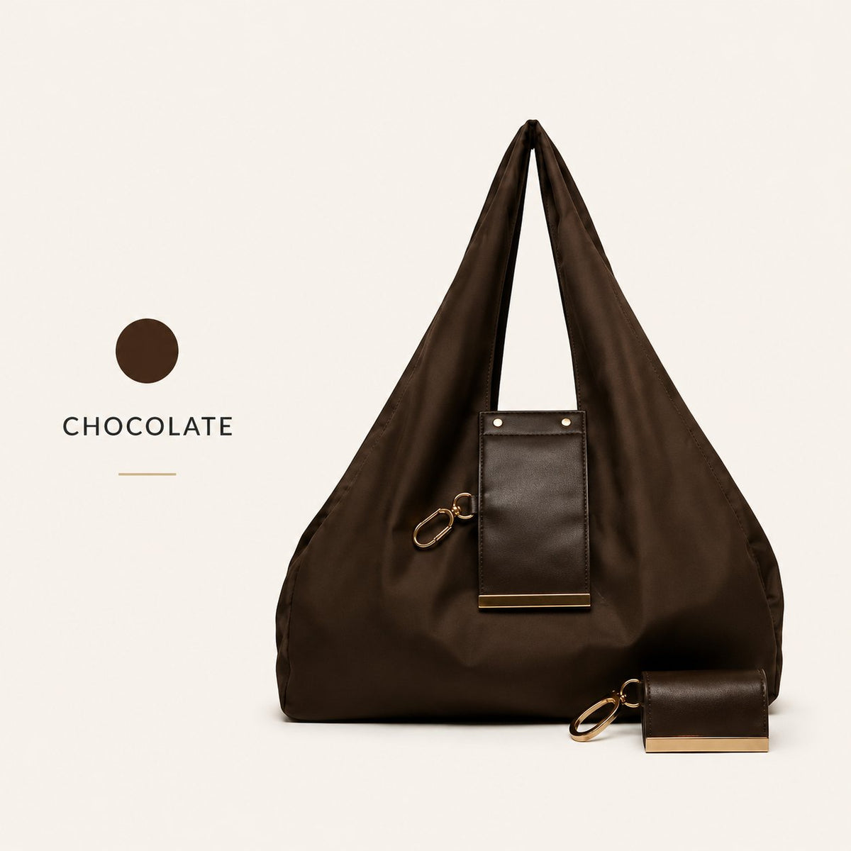 ToworkactTM Varelli Charm Transformable Bag – Stylish Vegan Leather Tote & Keychain Charm