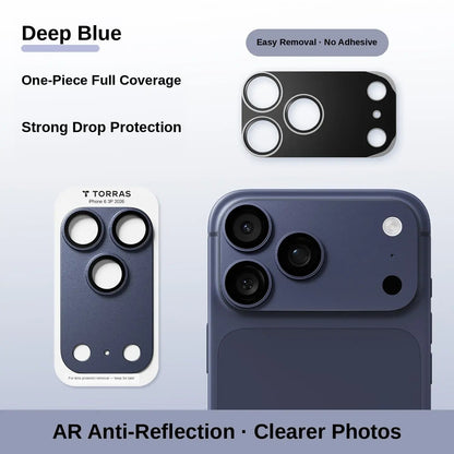 📸1-Piece Metal Frame Camera Lens & Module Protector for iPhone 18/17 Series