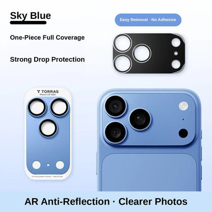 📸1-Piece Metal Frame Camera Lens & Module Protector for iPhone 18/17 Series