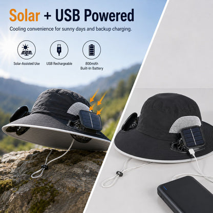 🔥 Summer 2026 Must-Haves – Solar Fan Sun Protection Hat | Limited Time 49% OFF 💥