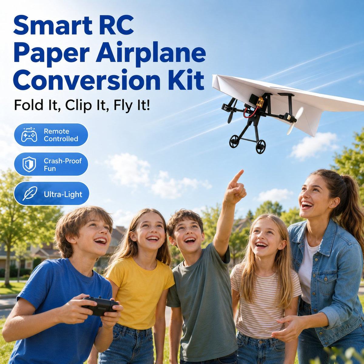 Smart RC Paper Airplane Conversion Kit (Turbo-Prop Edition)