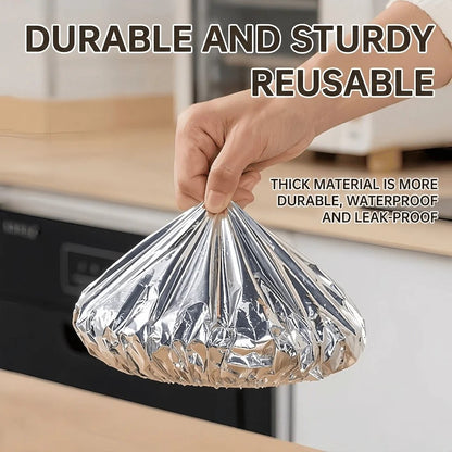 🍽️Reusable Aluminum Foil Thermal Food Cover — Heat-Retaining, Washable & Freshness-Preserving Kitchen Essential