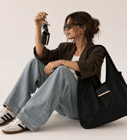 ToworkactTM Varelli Charm Transformable Bag – Stylish Vegan Leather Tote & Keychain Charm