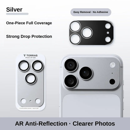 📸1-Piece Metal Frame Camera Lens & Module Protector for iPhone 18/17 Series