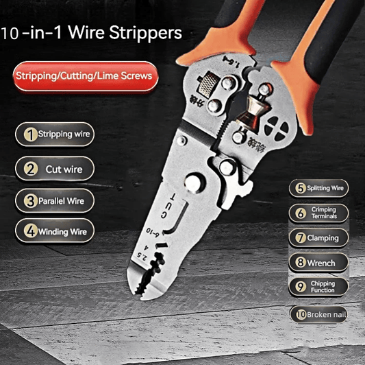 (💥99% of customers chose to buy 3)2026 New Multifunctional Wire Stripper Crimper Cable Cutter Pliers