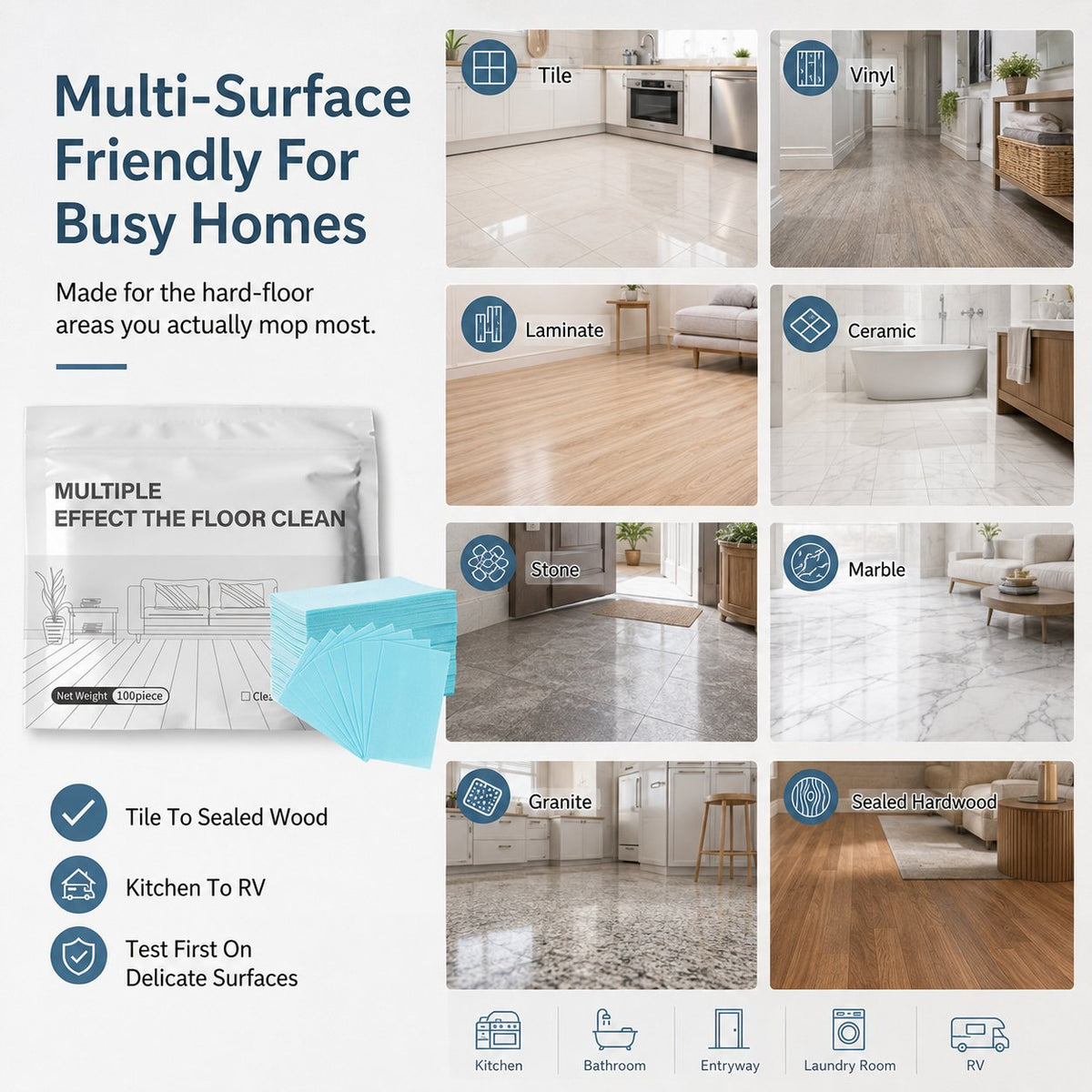 100-Piece Multi-Surface Floor Cleaning Tablets