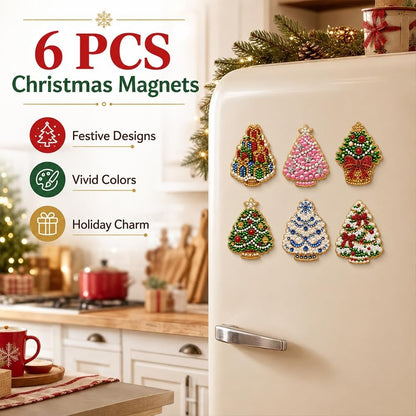 Hot Sale🎄✨ DIY Christmas Pearl & Diamond Painting Fridge Magnet Kit – Festive Holiday Craft Fun