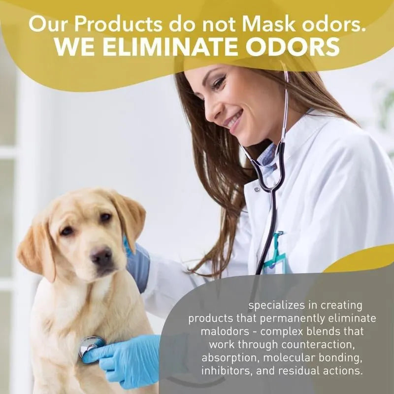Kennel Odor Eliminator 🍑  Concentrate – Non-Enzymatic, Apricot & Fresh Scents for Tough Pet Odors