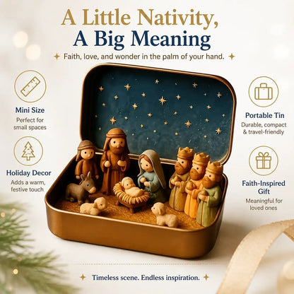 💕Hot sale 30% OFF✨ Pocket-Size Mini Nativity Scene Set