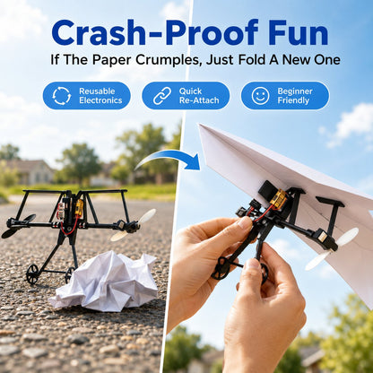 Smart RC Paper Airplane Conversion Kit (Turbo-Prop Edition)
