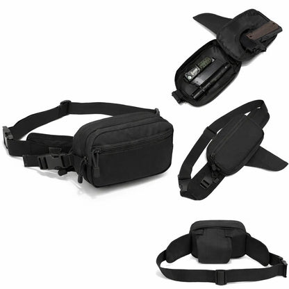 Multifunctional Concealed Carry Hip Bag with Rapid-Access Holster