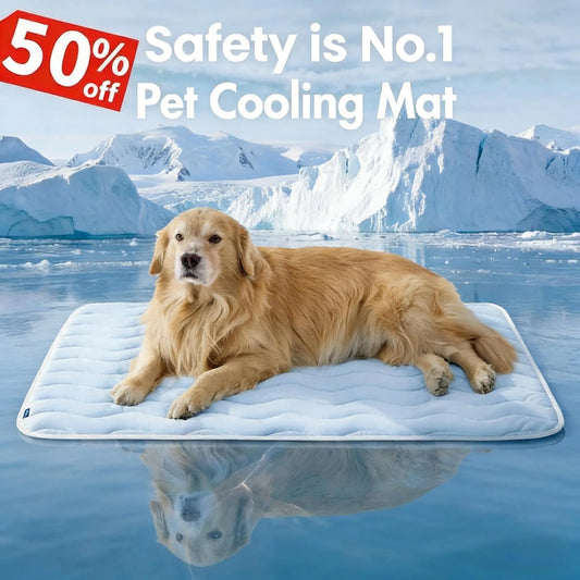 🔥🔥Hot Sale 🧊 Cooling Mat for Dogs - Portable Non-Slip Pet Pad (4x more effective)