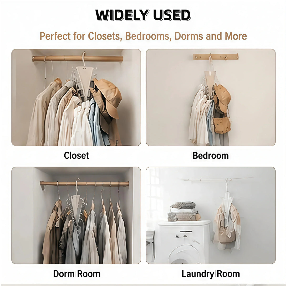 12-Hook Rotating Closet Organizer Hanger