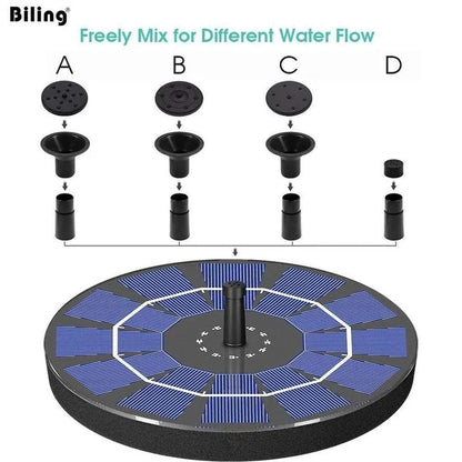K🥳2026 HOT SALE🥳💞50% OFF!✨ 💝Compact Solar Bird Fountain Pump – Keep Your Garden Alive! 🐦️